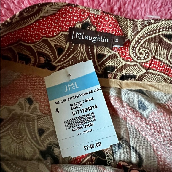 💖NWT SILK BLEND J.MCLAUGHLIN PAISLEY PANTS 💖 SO PRETTY❣️ - Picture 10 of 10